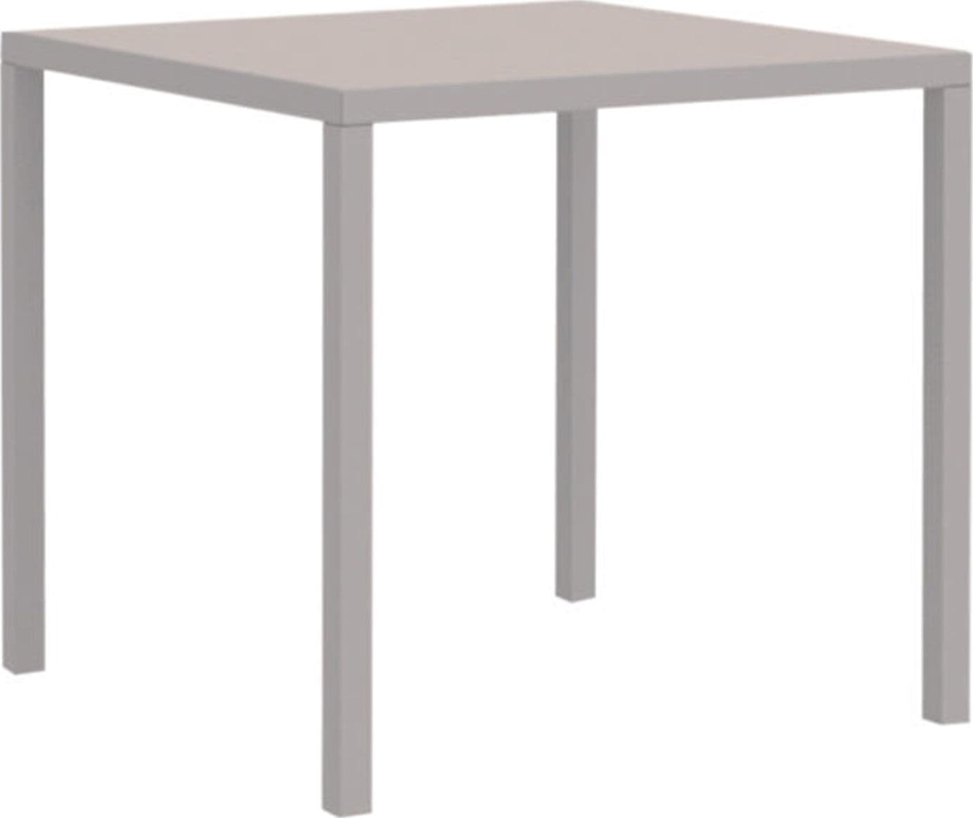Tavolo autolivellante ed impilabile "Quatris" in acciaio per bar e ristoranti "Made in Italy" – Fango, 70 x 70 cm – Vermobil