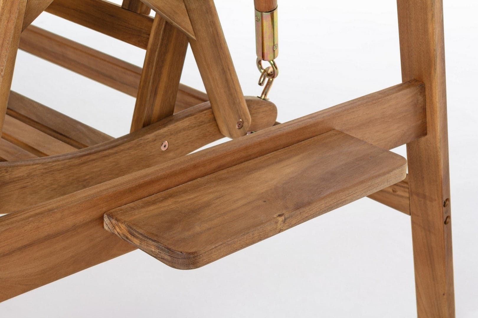 Dondolo a due posti "Noemi" con struttura in legno di acacia, resistente e per esterno in Dondoli coperti Decor Space - Altamura, commercioVirtuoso.it