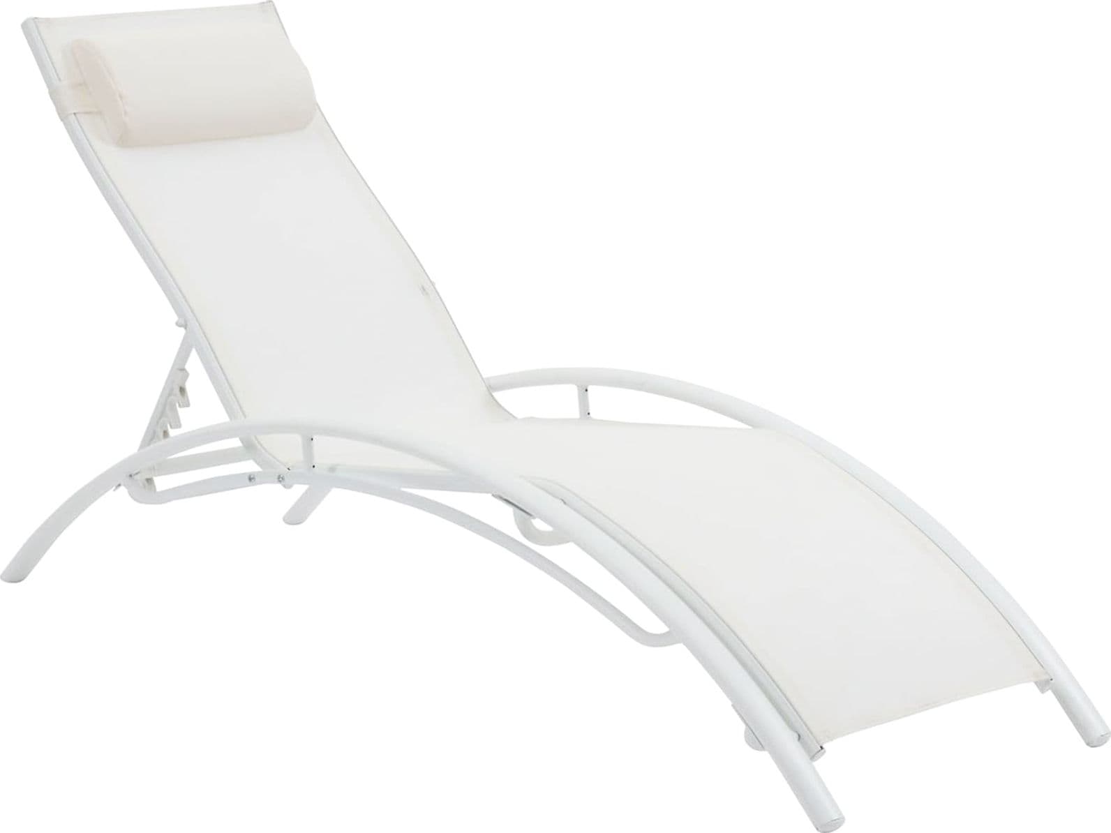 Lettino prendisole in alluminio "Sophia" impilabile per piscina e giardino in Lettini Decor Space - Altamura, commercioVirtuoso.it