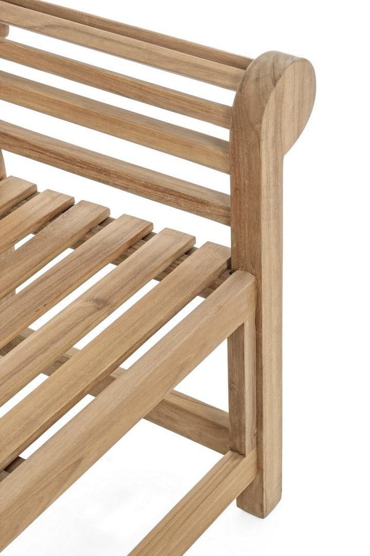 Panchina da giardino "Veradero" in legno di Teak, con braccioli, per esterno e veranda in Panche Decor Space - Altamura, commercioVirtuoso.it