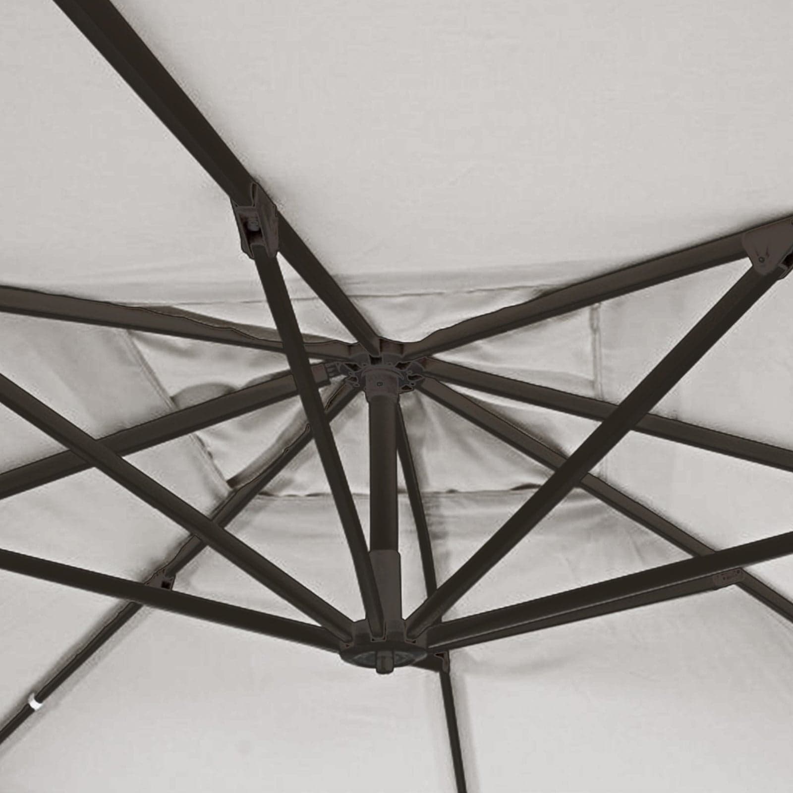 Ombrellone professionale con palo laterale "Panarea" in alluminio per Bar Ristoranti e Giardino 3 x 3 mt in Ombrelloni Decor Space - Altamura, commercioVirtuoso.it