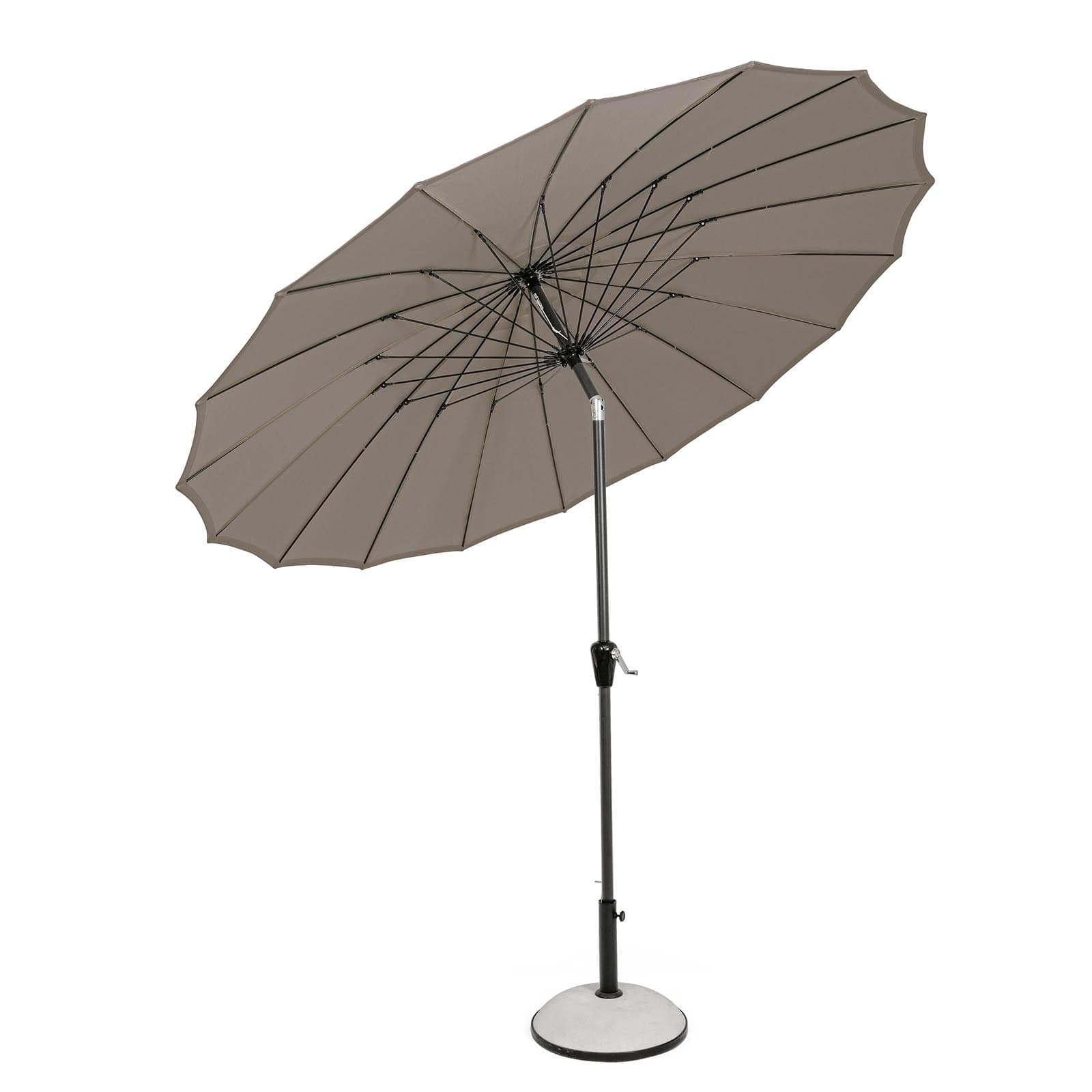 Ombrellone palo centrale "Atlanta" in acciaio verniciato a polvere per giardino e balcone Ø 270 cm in Ombrelloni Decor Space - Altamura, commercioVirtuoso.it