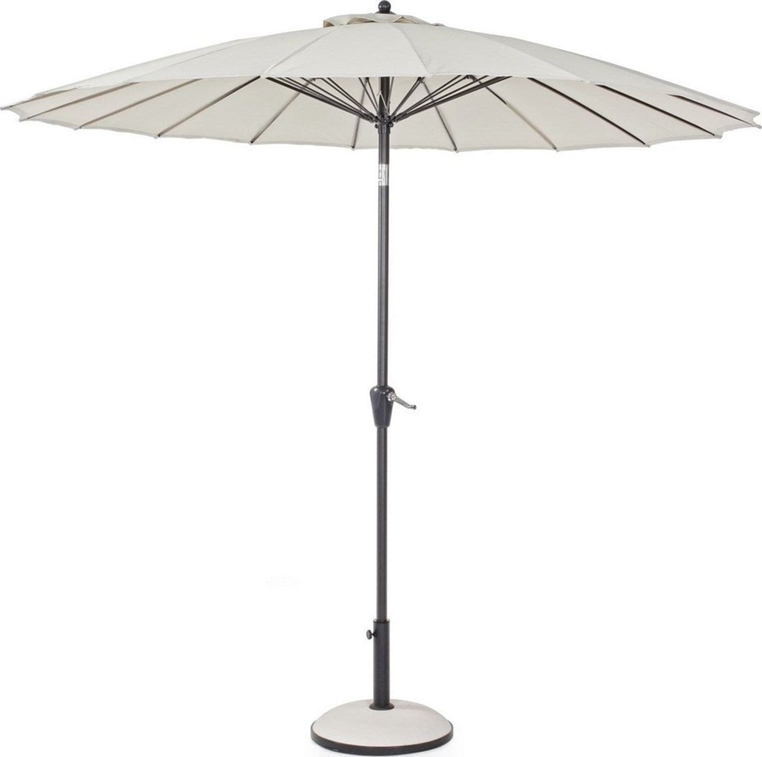 Ombrellone palo centrale "Atlanta" in acciaio verniciato a polvere per giardino e balcone Ø 270 cm in Ombrelloni Decor Space - Altamura, commercioVirtuoso.it