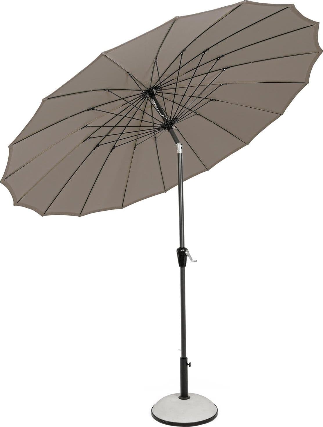 Ombrellone palo centrale "Atlanta" in acciaio verniciato a polvere per giardino e balcone Ø 270 cm in Ombrelloni Decor Space - Altamura, commercioVirtuoso.it