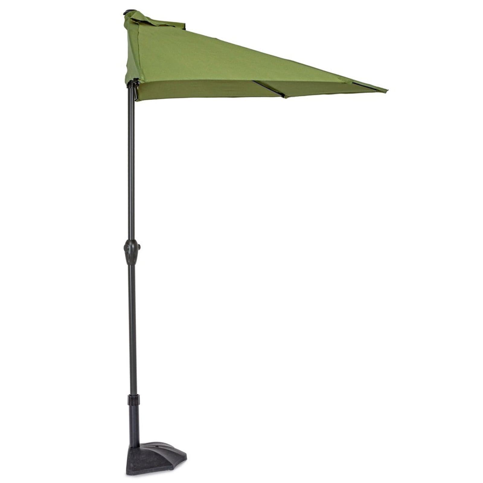 Ombrellone Mezzaluna a parete salvaspazio "Kalife" in alluminio verniciato a polvere per giardino e balcone Ø 270 cm in Ombrelloni Decor Space - Altamura, commercioVirtuoso.it