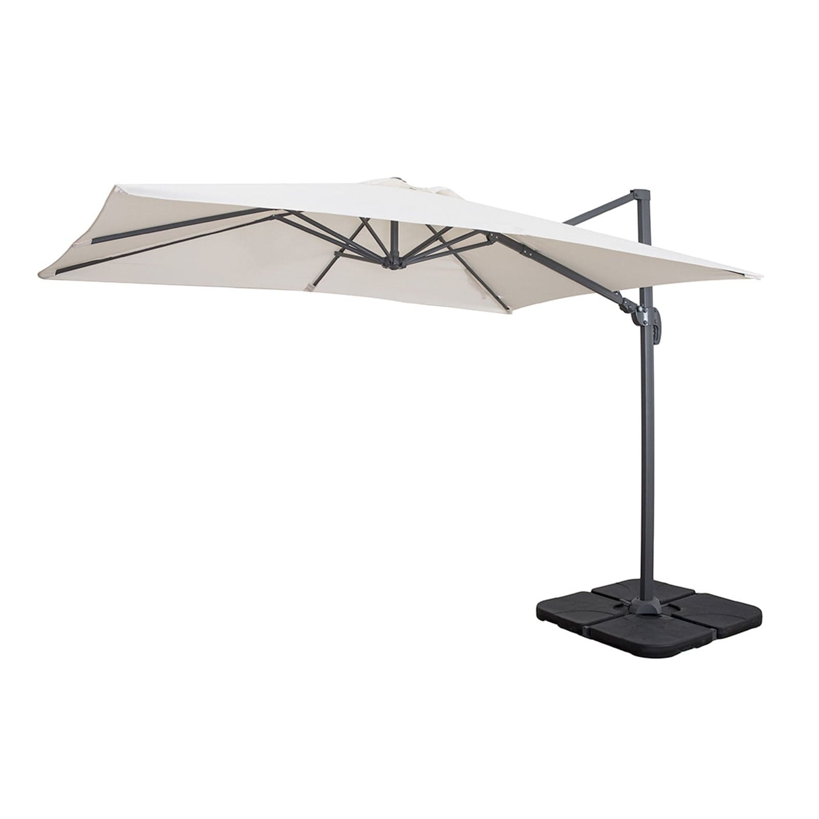 Ombrellone con palo laterale ''Mercurio'' 3 x 3 mt in alluminio da giardino e balcone in Ombrelloni Decor Space - Altamura, commercioVirtuoso.it