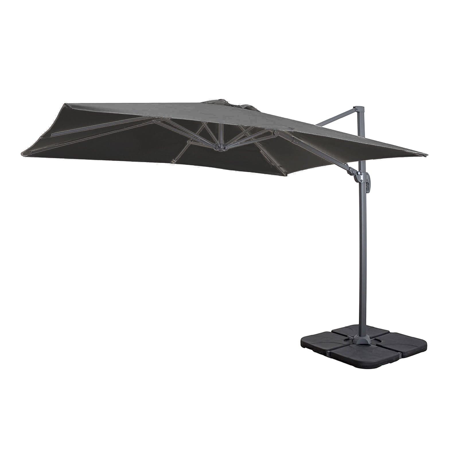Ombrellone con palo laterale ''Mercurio'' 3 x 3 mt in alluminio da giardino e balcone in Ombrelloni Decor Space - Altamura, commercioVirtuoso.it