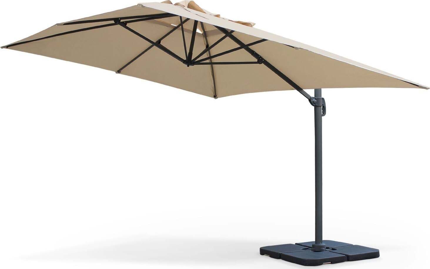 Ombrellone Con Palo Laterale ''mercurio'' 3 X 3 Mt In Alluminio Da Giardino E Balcone Giardino e giardinaggio/Arredamento da giardino e accessori/Ombrelloni tende e tettucci parasole/Ombrelloni Decor Space - Altamura, Commerciovirtuoso.it