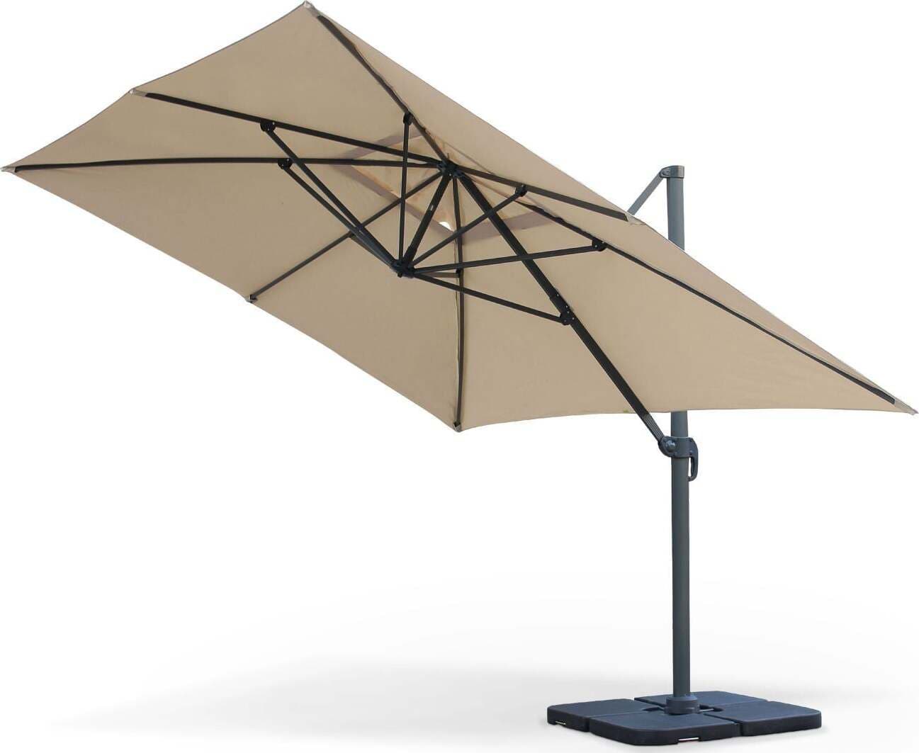 Ombrellone Con Palo Laterale ''mercurio'' 3 X 3 Mt In Alluminio Da Giardino E Balcone Giardino e giardinaggio/Arredamento da giardino e accessori/Ombrelloni tende e tettucci parasole/Ombrelloni Decor Space - Altamura, Commerciovirtuoso.it