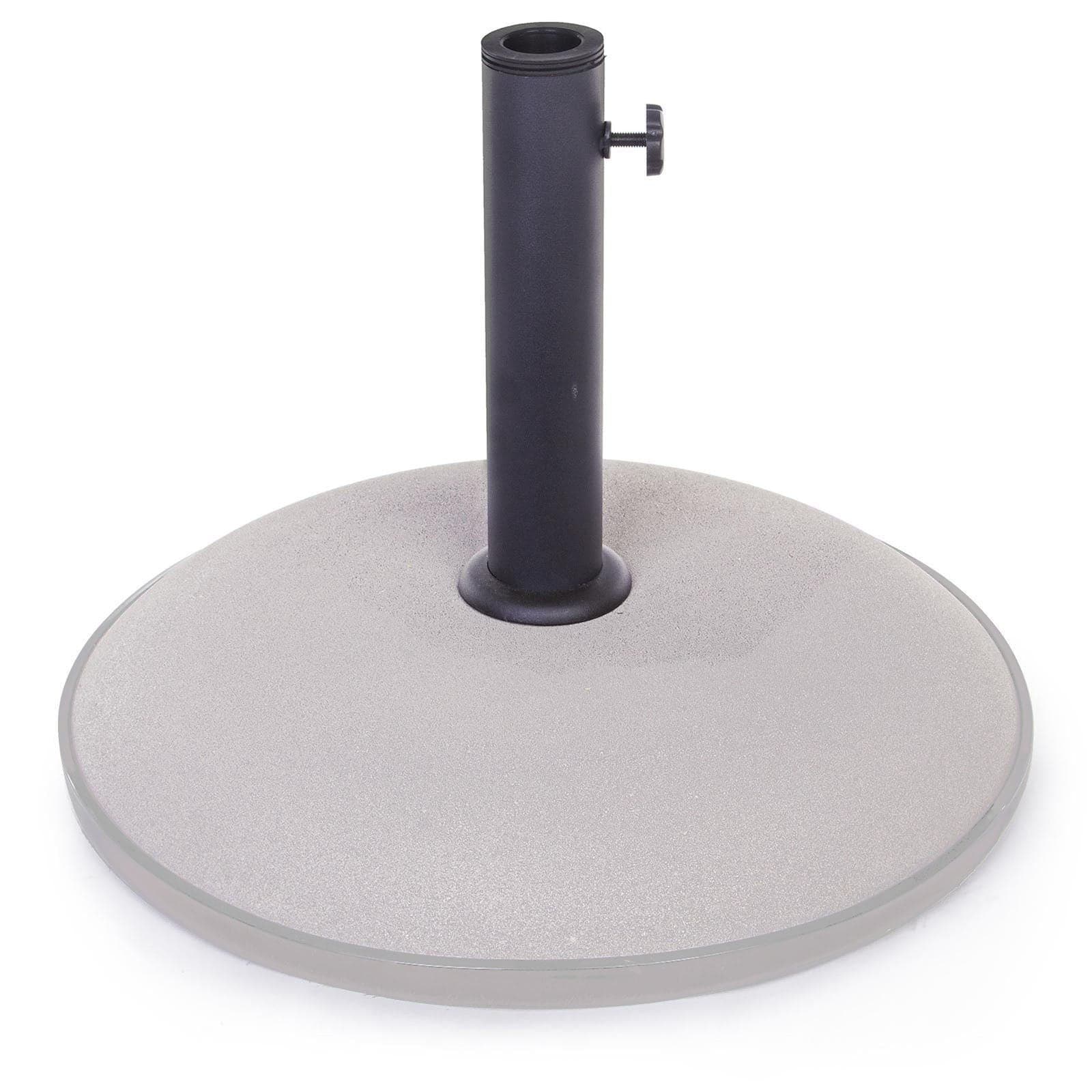Base in cemento tonda per ombrellone palo centrale marmetta da 26 kg in Basi e supporti per ombrelloni Decor Space - Altamura, commercioVirtuoso.it