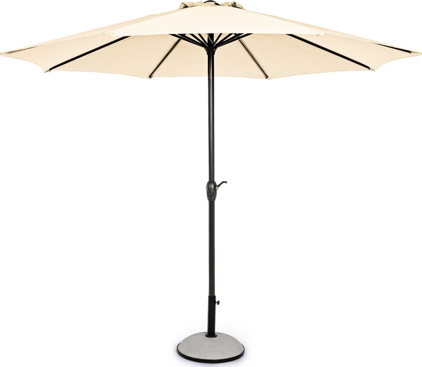 Ombrellone palo centrale "Ombra" in acciaio verniciato a polvere per giardino e balcone Ø 3 mt in Ombrelloni Decor Space - Altamura, commercioVirtuoso.it