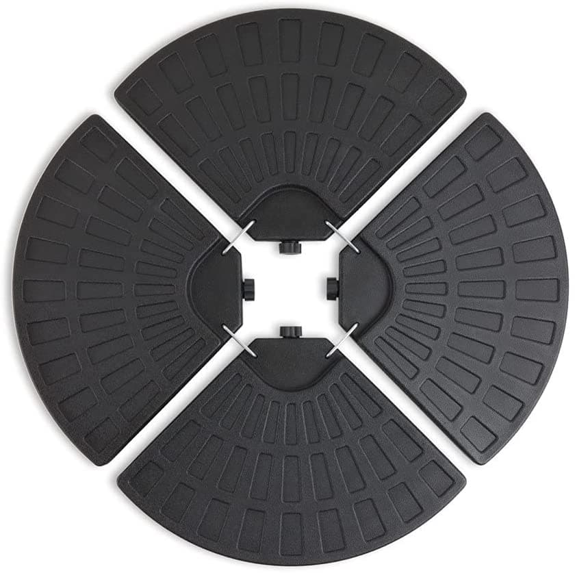 Base in plastica per ombrellone palo laterale marmette quadrate da riempire in Basi e supporti per ombrelloni Decor Space - Altamura, commercioVirtuoso.it