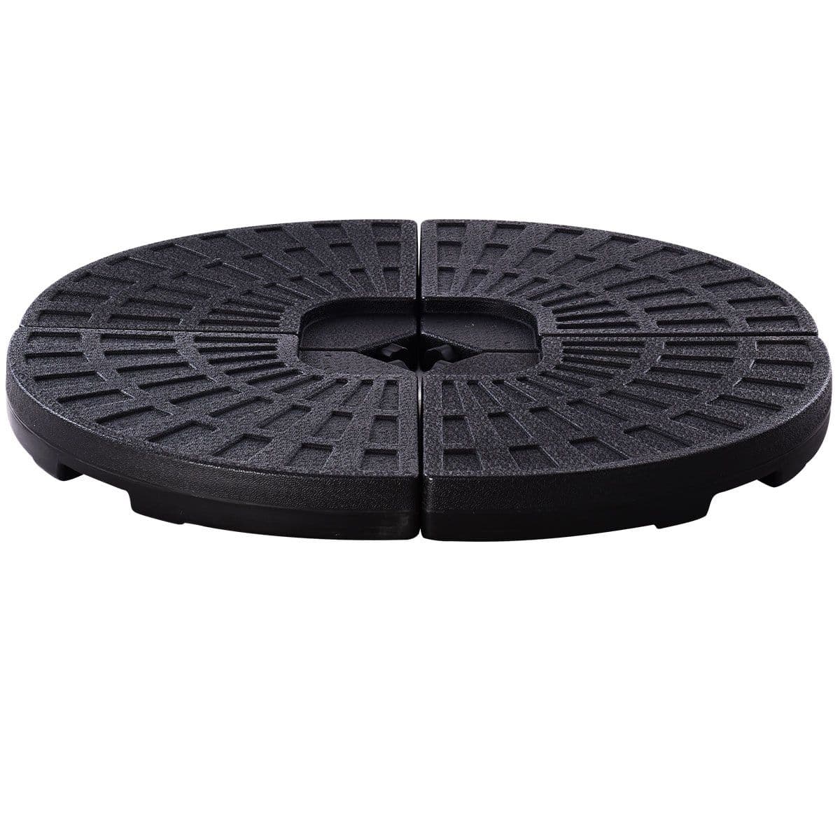 Base in plastica per ombrellone palo laterale marmette quadrate da riempire in Basi e supporti per ombrelloni Decor Space - Altamura, commercioVirtuoso.it