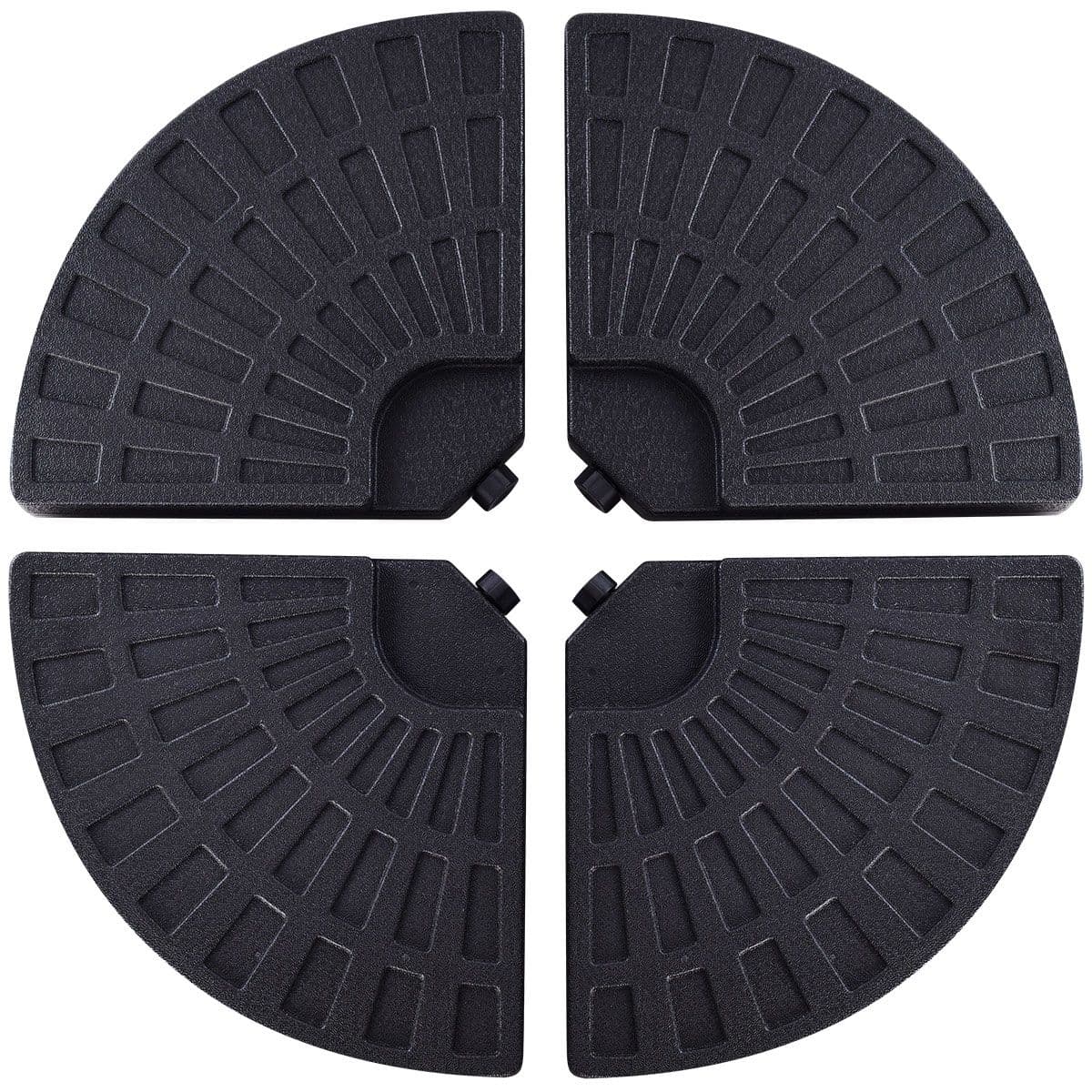 Base in plastica per ombrellone palo laterale marmette quadrate da riempire in Basi e supporti per ombrelloni Decor Space - Altamura, commercioVirtuoso.it