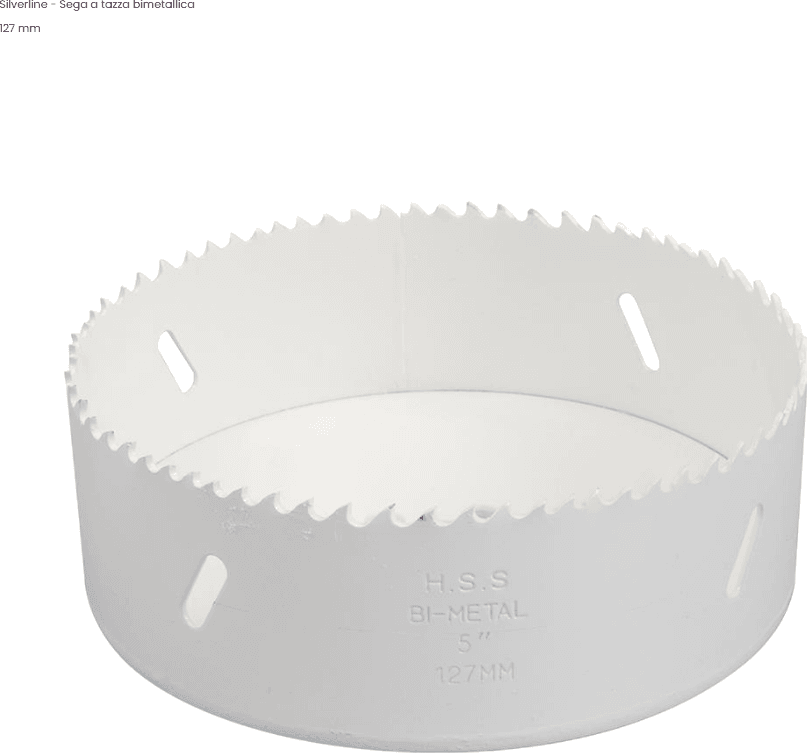 Fresa / Sega a tazza Silverline bimetallica multimateriale – 127 mm – gioiello