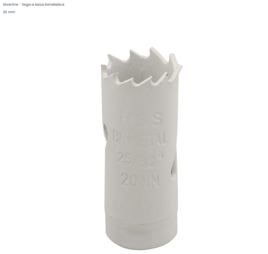 Fresa / Sega a tazza Silverline bimetallica multimateriale Silverline