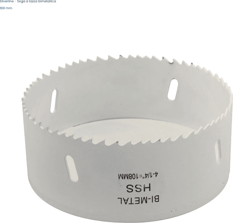 Fresa / Sega a tazza Silverline bimetallica multimateriale Silverline