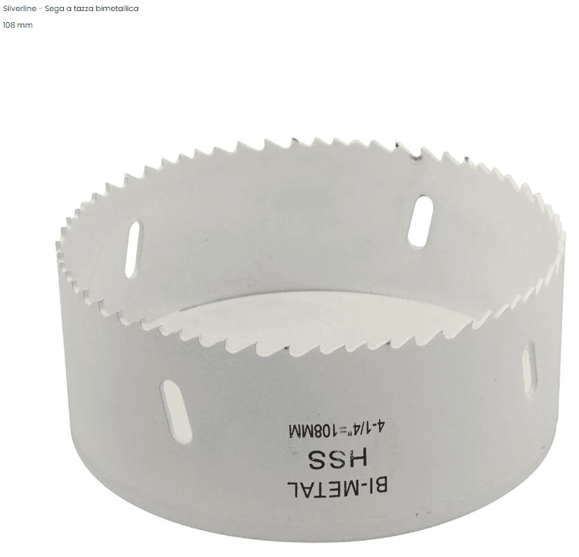 Fresa / Sega a tazza Silverline bimetallica multimateriale Silverline
