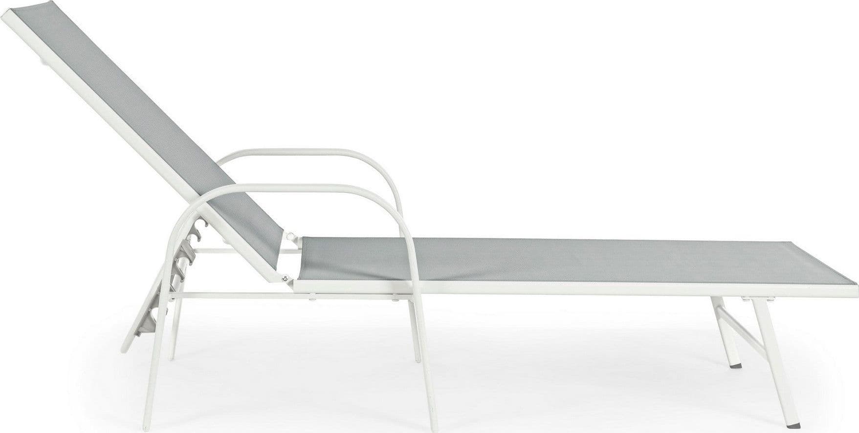 Lettino con braccioli "Arent" con struttura in alluminio verniciato per esterno Giardino e giardinaggio/Arredamento da giardino e accessori/Lettini Decor Space - Altamura, Commerciovirtuoso.it