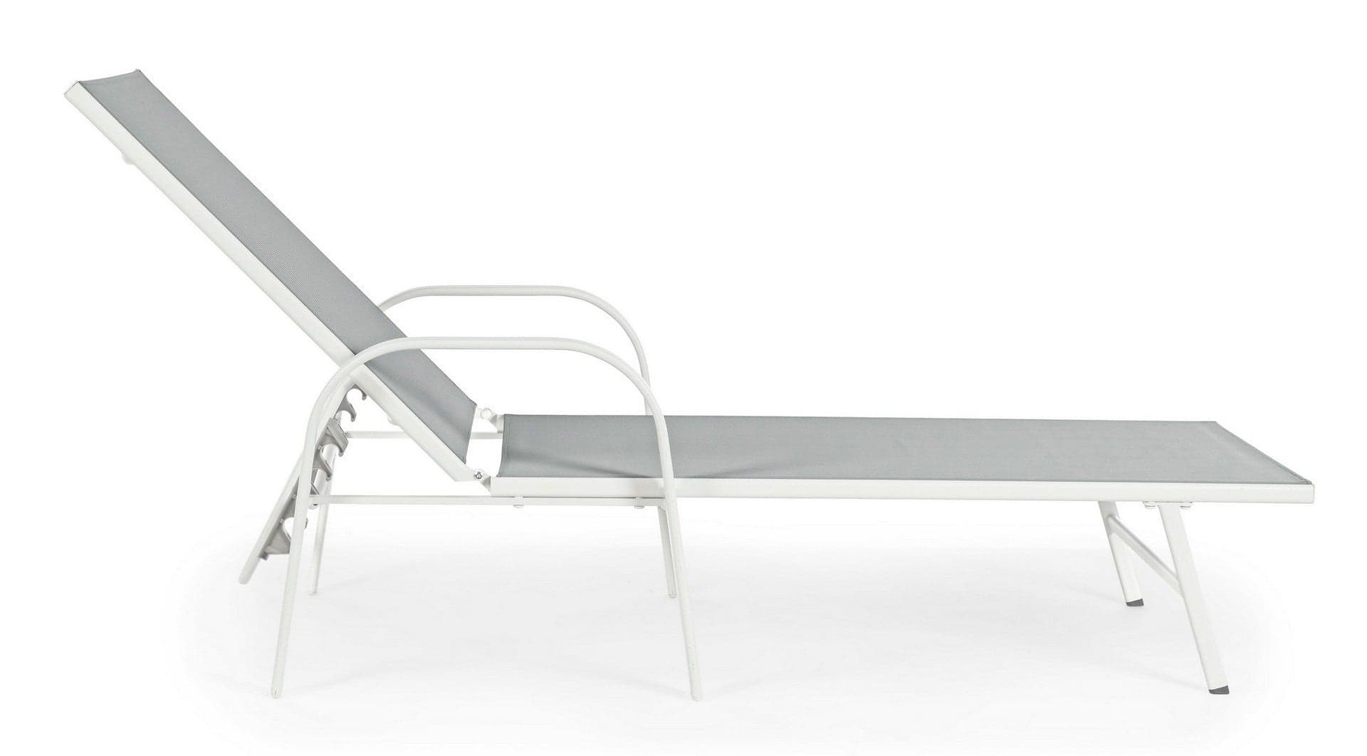 Lettino con braccioli "Arent" con struttura in alluminio verniciato per esterno Giardino e giardinaggio/Arredamento da giardino e accessori/Lettini Decor Space - Altamura, Commerciovirtuoso.it