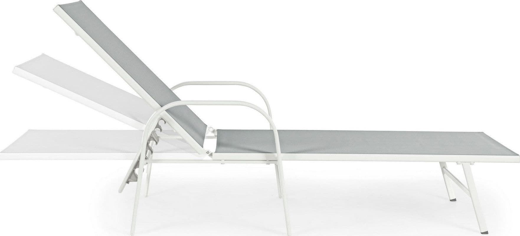 Lettino con braccioli "Arent" con struttura in alluminio verniciato per esterno Giardino e giardinaggio/Arredamento da giardino e accessori/Lettini Decor Space - Altamura, Commerciovirtuoso.it