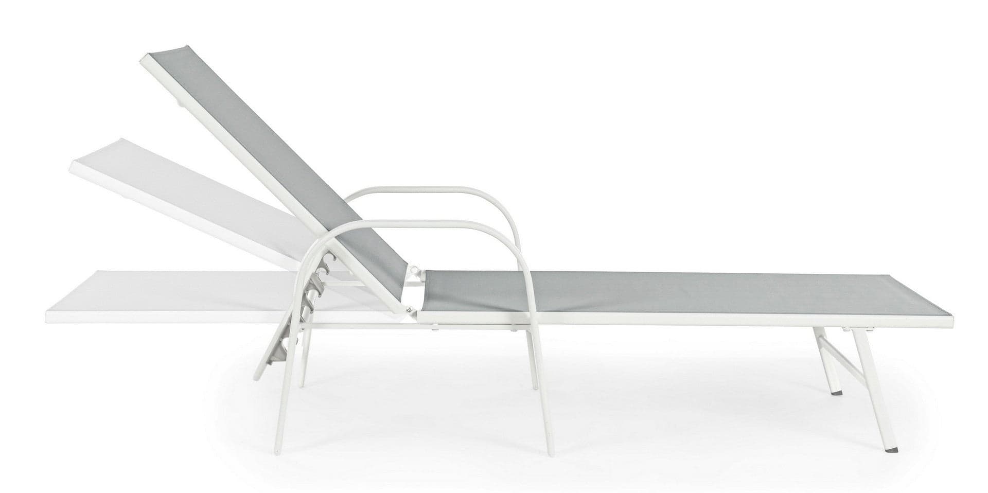 Lettino con braccioli "Arent" con struttura in alluminio verniciato per esterno Giardino e giardinaggio/Arredamento da giardino e accessori/Lettini Decor Space - Altamura, Commerciovirtuoso.it