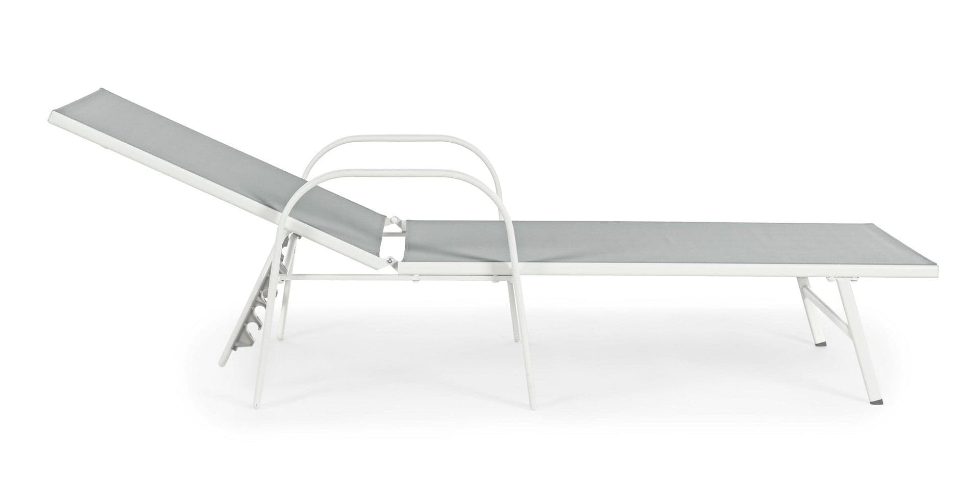 Lettino con braccioli "Arent" con struttura in alluminio verniciato per esterno Giardino e giardinaggio/Arredamento da giardino e accessori/Lettini Decor Space - Altamura, Commerciovirtuoso.it