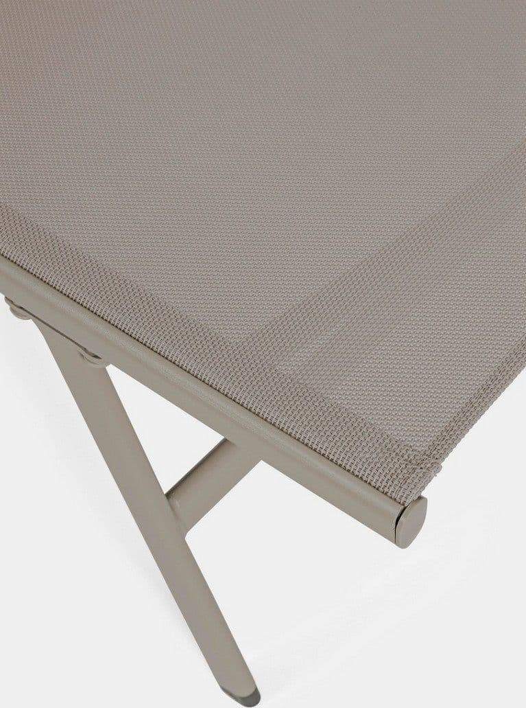 Lettino con braccioli "Arent" con struttura in alluminio verniciato per esterno Giardino e giardinaggio/Arredamento da giardino e accessori/Lettini Decor Space - Altamura, Commerciovirtuoso.it