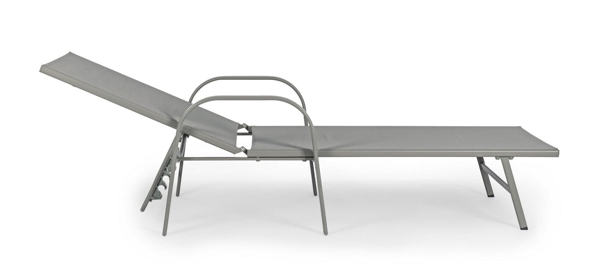 Lettino con braccioli "Arent" con struttura in alluminio verniciato per esterno Giardino e giardinaggio/Arredamento da giardino e accessori/Lettini Decor Space - Altamura, Commerciovirtuoso.it