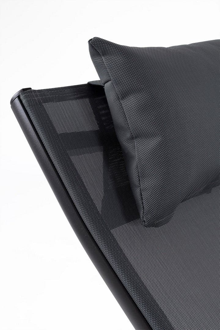 Lettino chaise longue "Krion" con poggiatesta, struttura in alluminio verniciato per esterno in Lettini Decor Space - Altamura, commercioVirtuoso.it