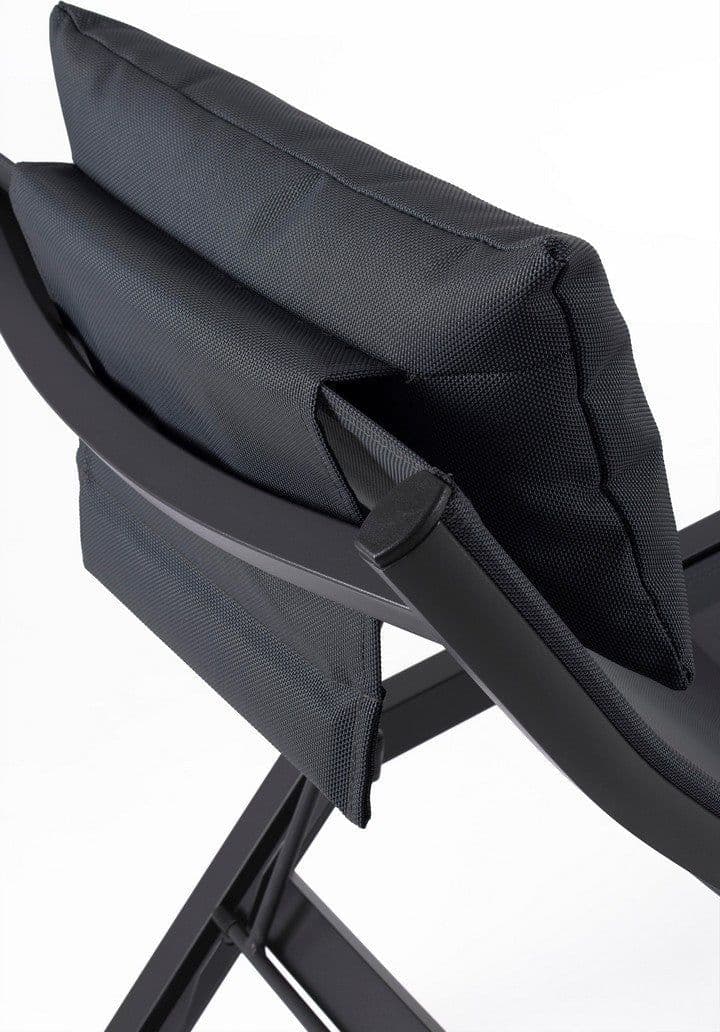Lettino chaise longue "Krion" con poggiatesta, struttura in alluminio verniciato per esterno in Lettini Decor Space - Altamura, commercioVirtuoso.it