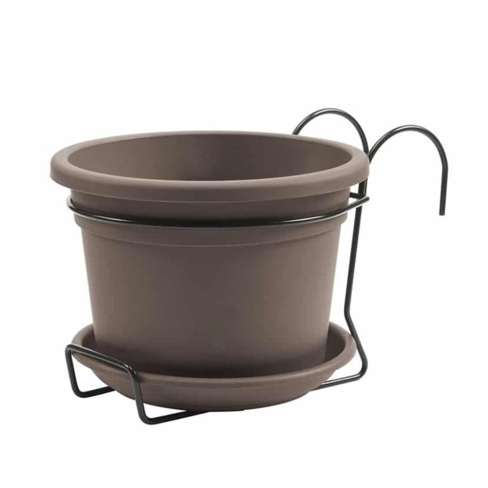 Vaso tondo "Cilindro Basic Kit" in plastica 100% riciclata per piante e fiori da giardino - 7