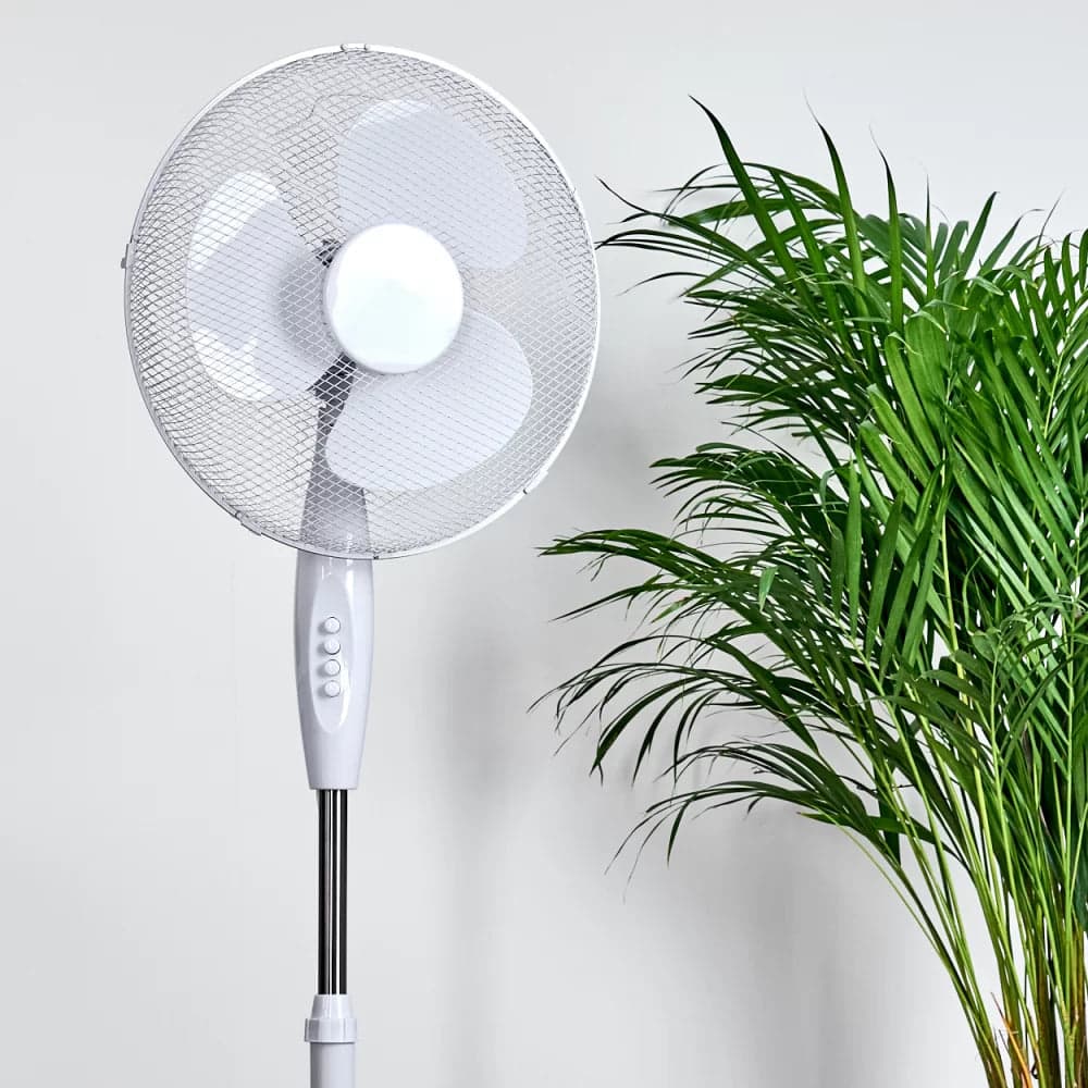 Ventilatore a piantana 3 velocità, pala da Ø 40 cm altezza regolabile h 125 cm in Ventilatori a piantana Decor Space - Altamura, commercioVirtuoso.it