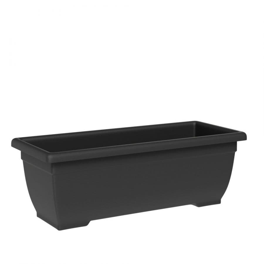 Vaso rettangolare ''Tora" in plastica 100% riciclata per fiori e piante da giardino - 6