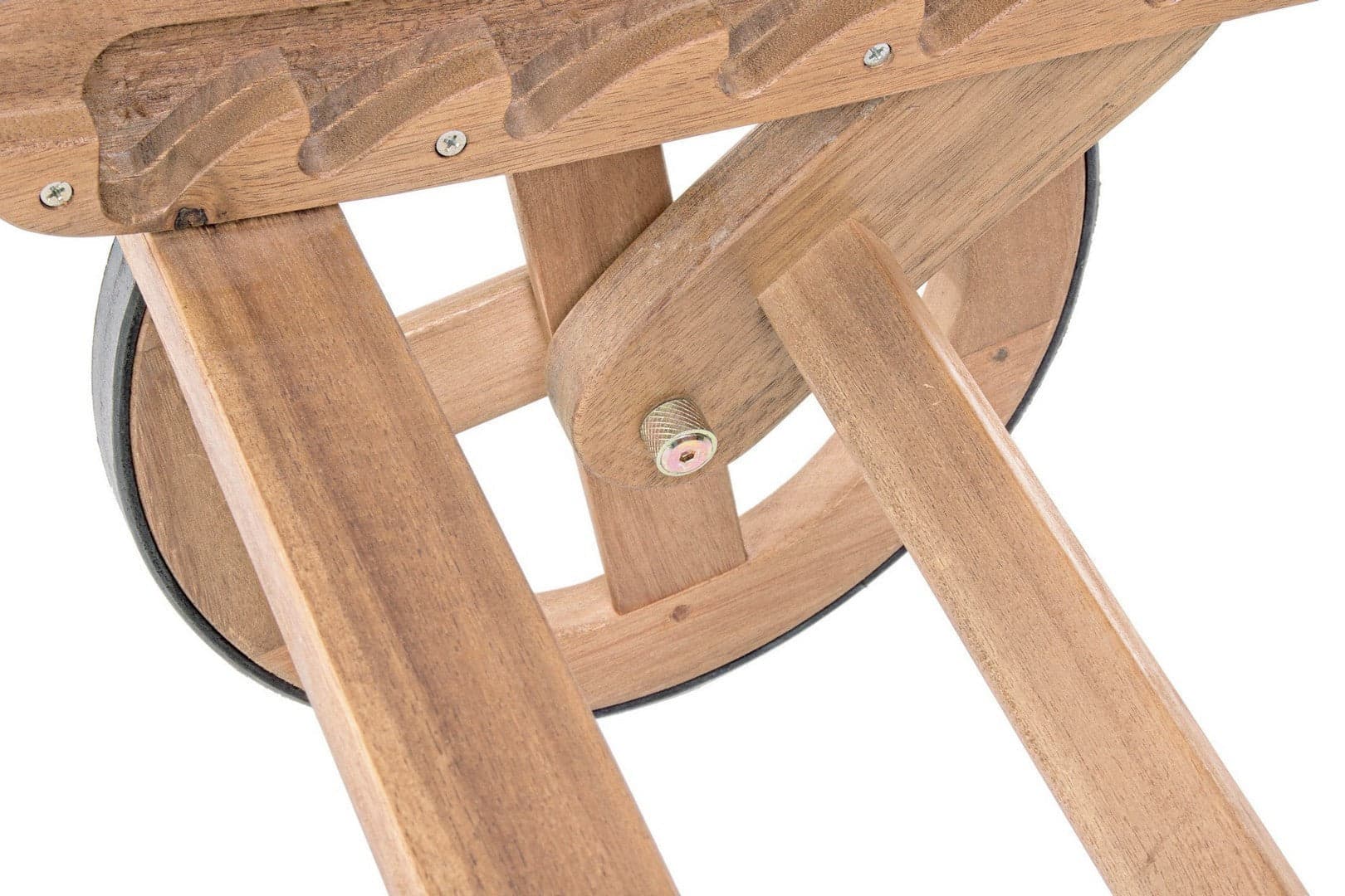 Lettino "Noemi" in legno di acacia con finitura ad olio, pieghevole, per esterno in Lettini Decor Space - Altamura, commercioVirtuoso.it