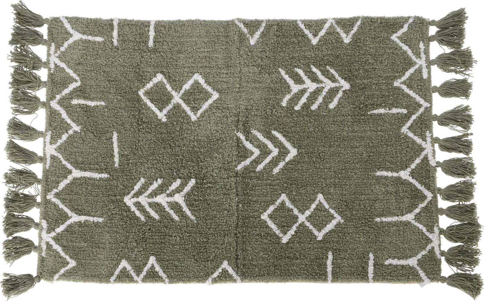 Tappeto da bagno peloso in cotone Antiscivolo con motivo Boho e Nappe Casa e cucina/Tessili per la casa/Tappeti e tappetini/Tappeti Decor Space - Altamura, Commerciovirtuoso.it