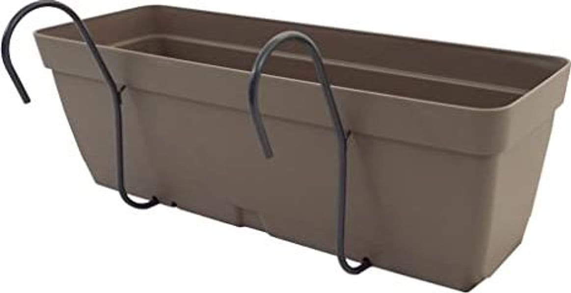 Vaso rettangolare ''Nara kit" in plastica 100% riciclata per fiori e piante da giardino Giardino e giardinaggio/Attrezzi da giardino e attrezzature per l'irrigazione/Vasi e accessori per piante/Vasi tradizionali Decor Space - Altamura, Commerciovirtuoso.it