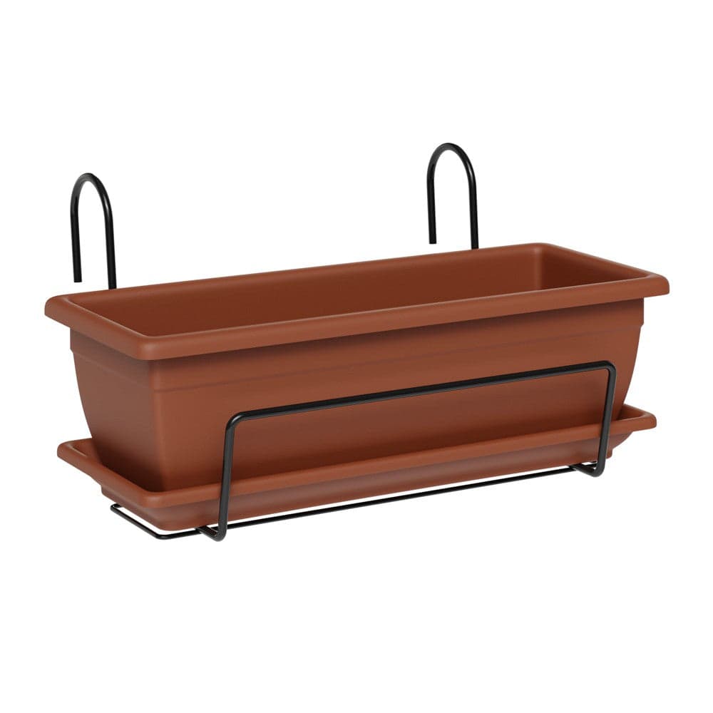 Vaso rettangolare ''Nara kit" in plastica 100% riciclata per fiori e piante da giardino in Vasi tradizionali Decor Space - Altamura, commercioVirtuoso.it