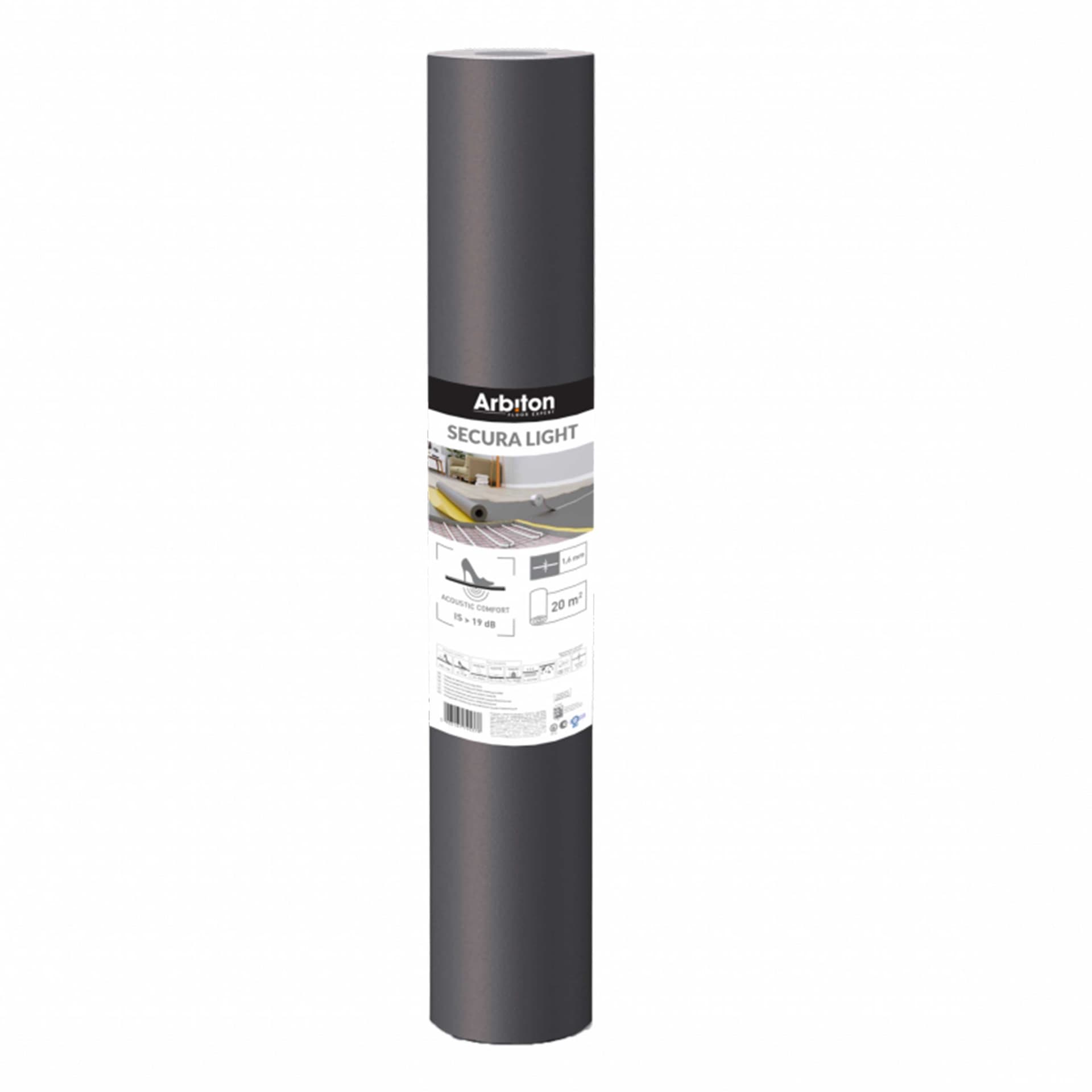 rotolo da 20mq di Tappetino Materassino per Laminati e Parquet SECURA LIGHT FLEX 1,6mm ARBITON Arbiton