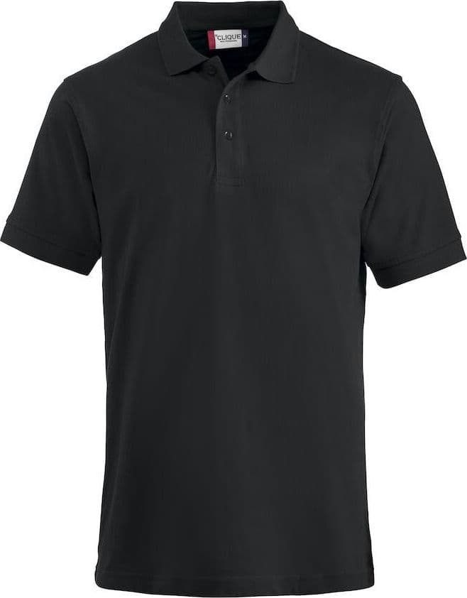 Polo Lincoln Oversize Nero Polo Uomo Taglio Americano - 2