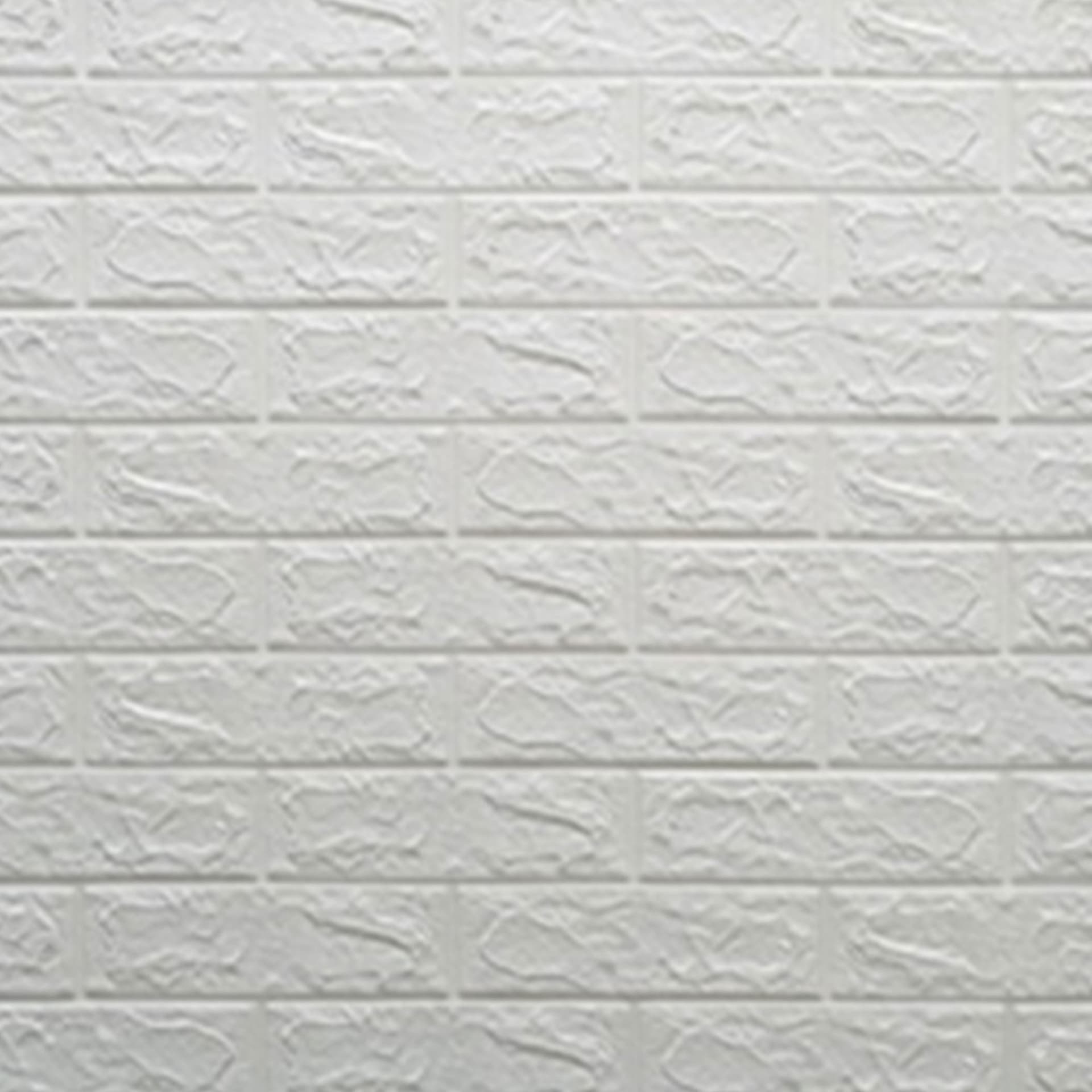 Pannelli 3D Autoadesivi in PE 70X70cm MATTONI BIANCHI , isolanti, idrorepellenti, economici - Eternal Parquet