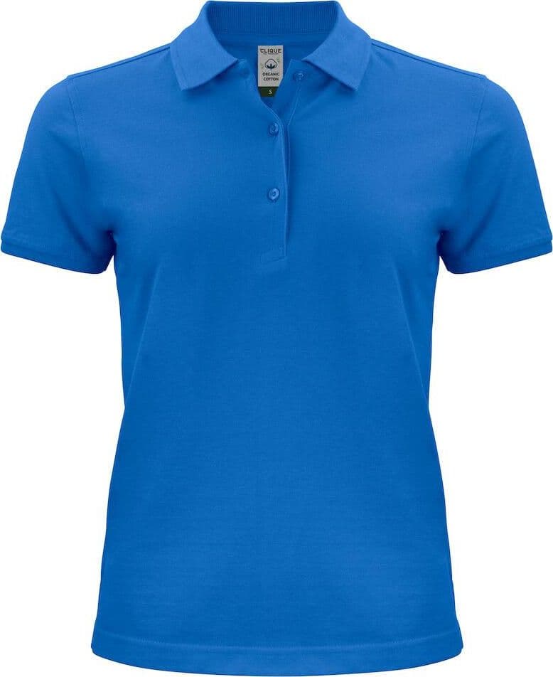 Polo Classic Organico Royal Azzurro Polo Donna Manica Corta Ecosostenibile - 2
