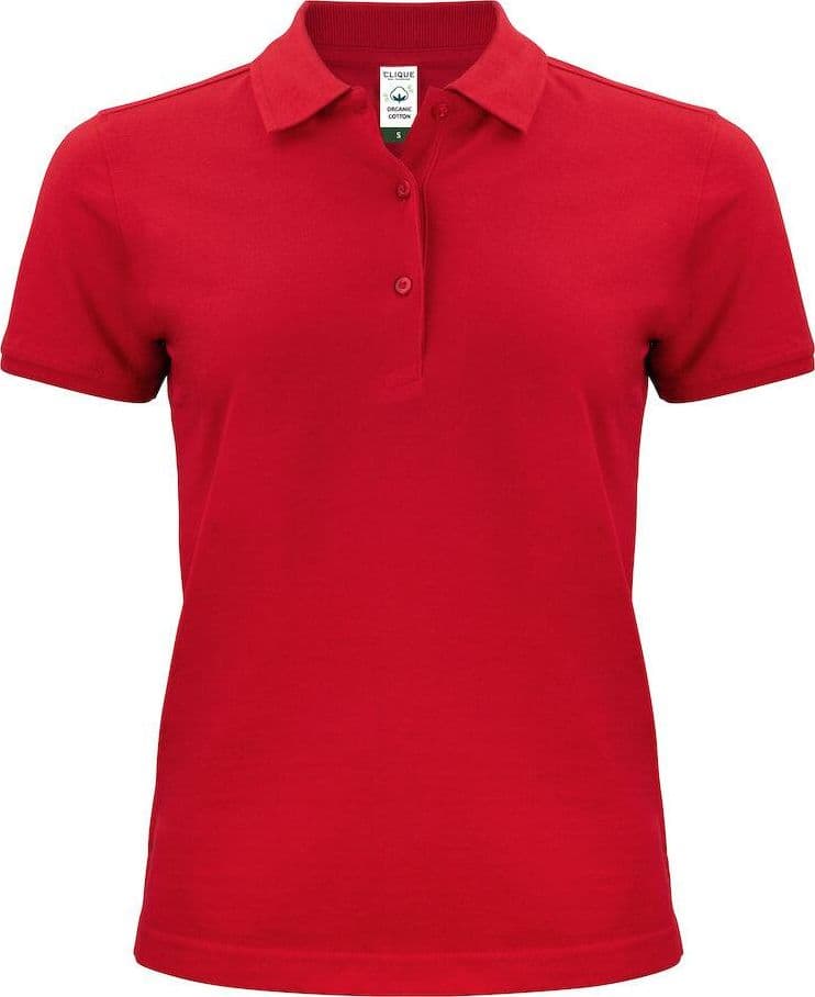 Polo Classic Organico Rosso Polo Donna Manica Corta Ecosostenibile - 2