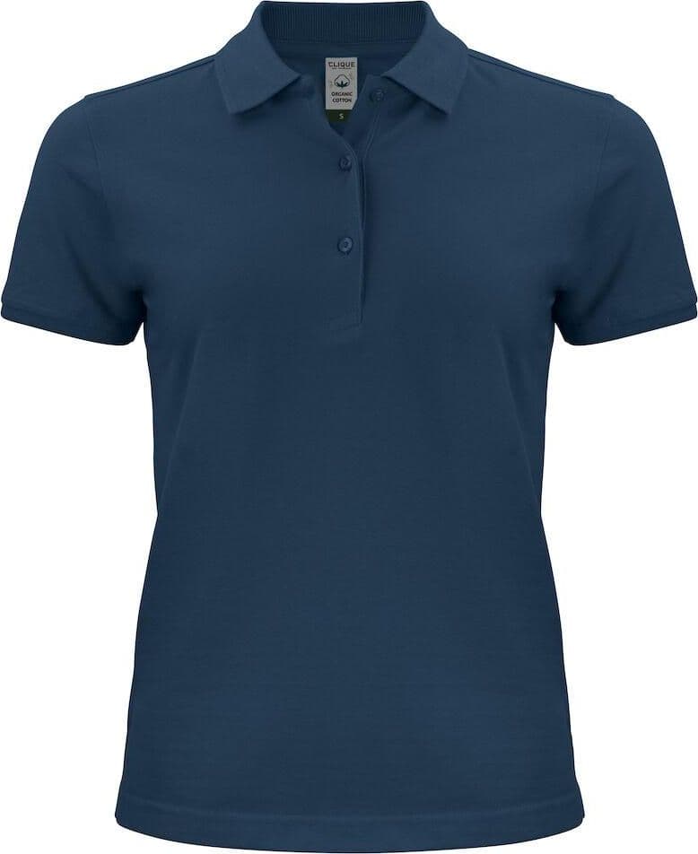 Polo Classic Organico Blu Polo Donna Manica Corta Ecosostenibile - 2