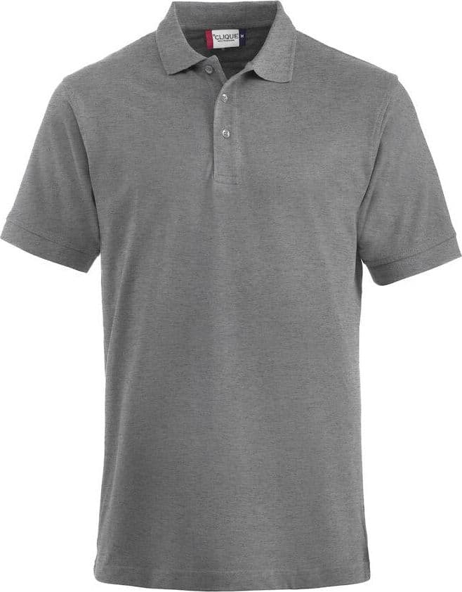Polo Lincoln Oversize Grigio Melange Polo Uomo Taglio Americano - 2