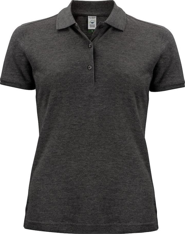 Polo Classic Organico Antracite Melange Polo Donna Manica Corta Ecosostenibile - 2