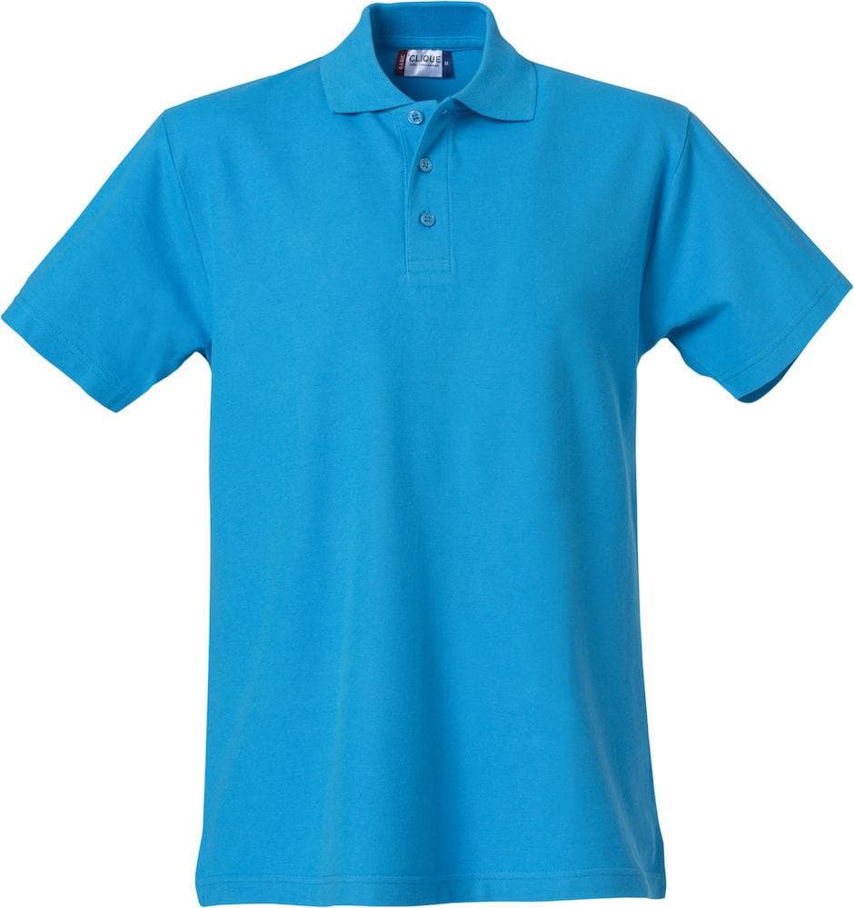 Basic Polo Turchese Azzurro Polo Manica Corta - 2