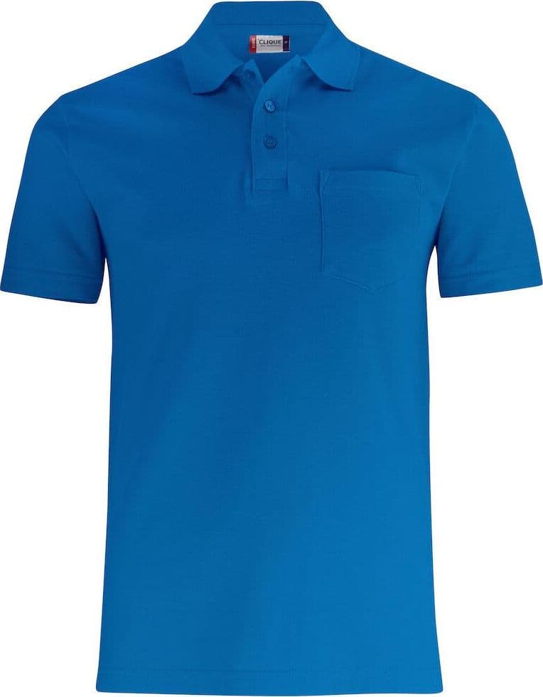 Basic Polo Royal Azzurro Polo Manica Corta con Taschino - 2