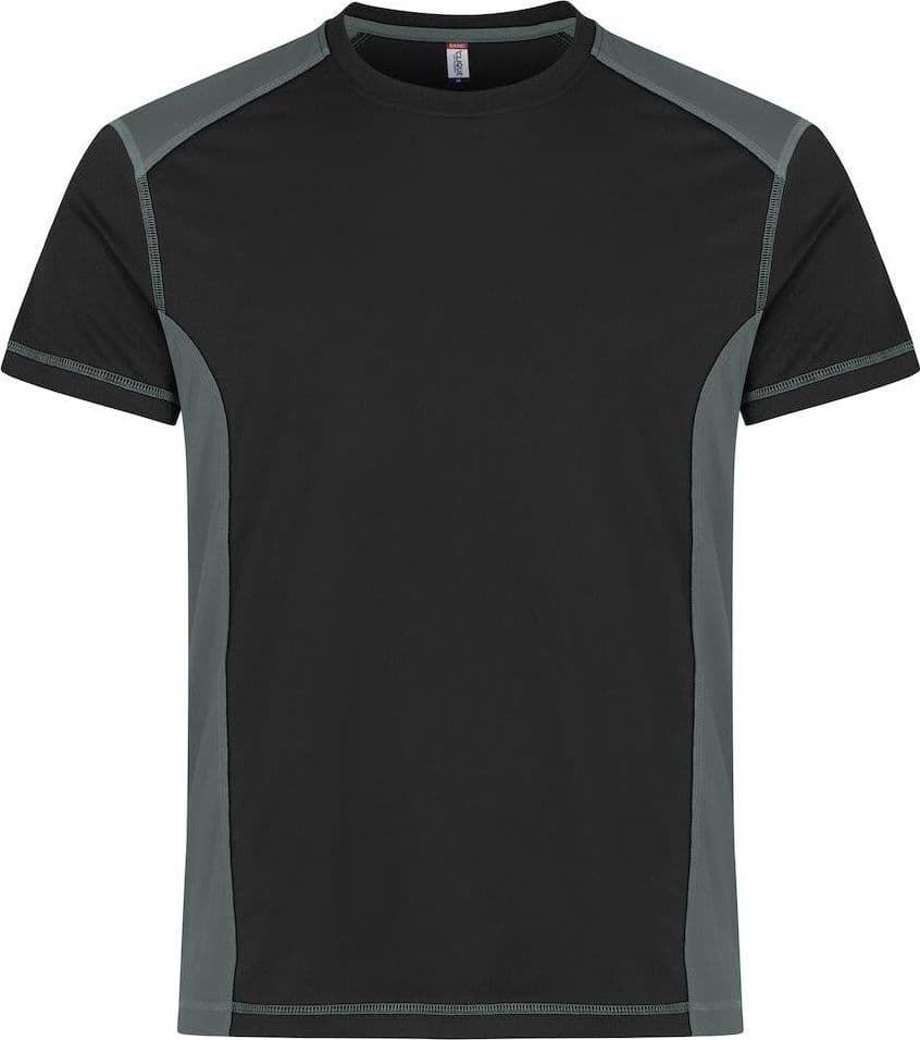 T-Shirt Ambition Nero Grigio Maglietta Bicolore Ecosostenibile - 2