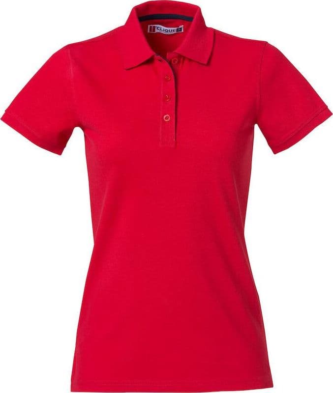 Polo Clique Heavy Rosso 270 Grammi Polo Donna Manica Corta Premium - 2